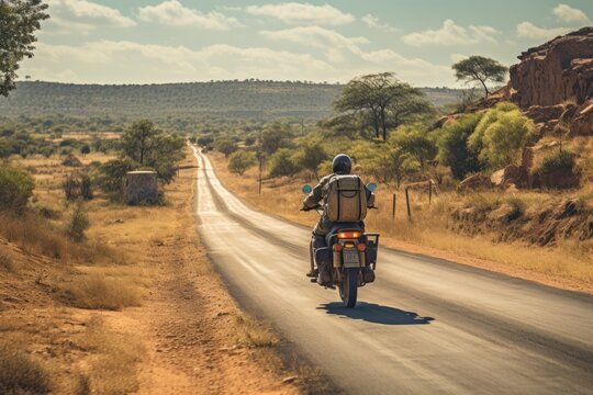 Motorbike On The Road, Generative AI