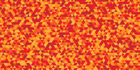 Red and yellow Triangular geometric sample with gradient. red and yellow vector shining triangular background.  A completely new design for your business. textured pattern can be used for background.