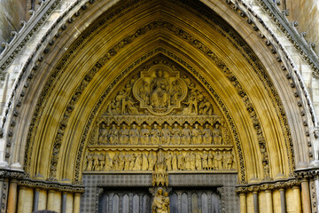 Obraz premium Westminster Abbey sculpture-London