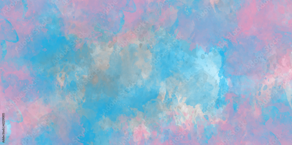 Aufkleber abstract gradient colorful watercolor background on white paper texture. abstract banner and canvas 