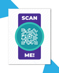 QR Code Scanner Scan Me for shope and poster design