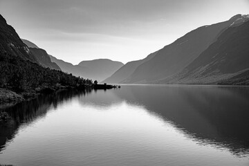 calm lake in the mountains