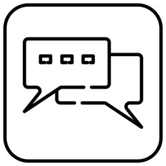 Fototapeta premium chat icon, chat, message, speech, communication, concept, digital, technology, conversation, web, vector, internet, robot, customer, sign, illustration, support, artificial, online, business, symbol
