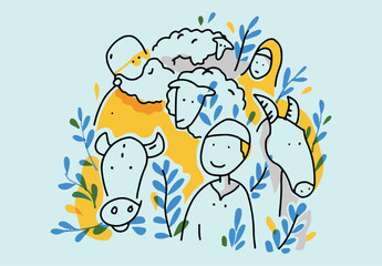 Eid Mubarak Eid Al Adha Islamic Religious poster design