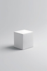 Naklejka premium cardboard rectangular packaging box mockup, on a light background. Generative AI