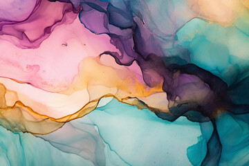 abstract, art, A detail from an alcohol ink painting