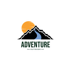 mountain logo icon vector template.