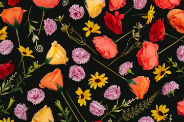 The spring floral pattern background