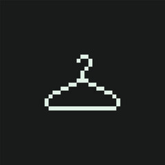 Fototapeta premium this is 1bit Fashion and shopping icon in pixel art with simple color with black background this item good for presentations,stickers, icons, t shirt design,game asset,logo and your project.