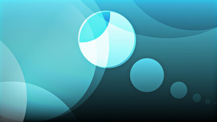 abstract blue/teal gradient background with circles bubbles wallpaper