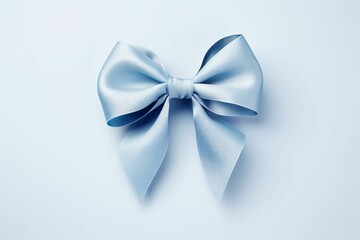 blue ribbon bow celebration decoration - Generative AI