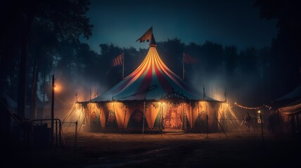 a nice and cool circus tent - obrazy, fototapety, plakaty