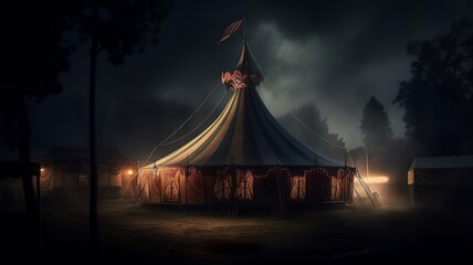 a nice and cool circus tent