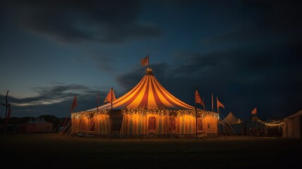 a nice and cool circus tent