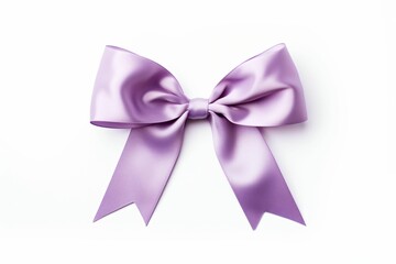Purple satin ribbon and bow - Generative AI