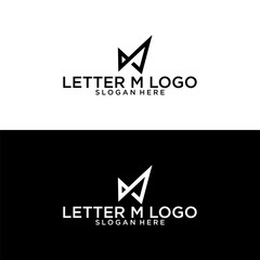 Naklejka premium letter m logo