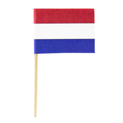 isolated minature flag, country netherlands