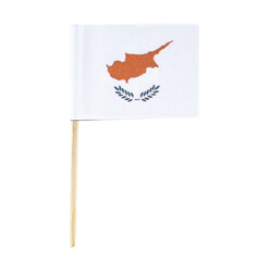 isolated minature flag, country cyprus