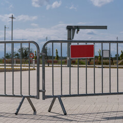 MOBILE BARRIERS - Protection of the area against entry by unauthorized persons 
