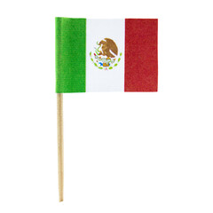 isolated minature flag, country mexico