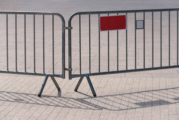 MOBILE BARRIERS - Protection of the area against entry by unauthorized persons 