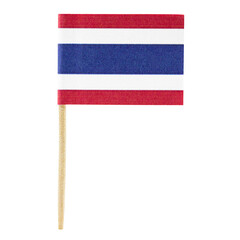 isolated minature flag, country thailand