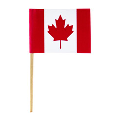 Fototapeta na wymiar isolated minature flag, country canada