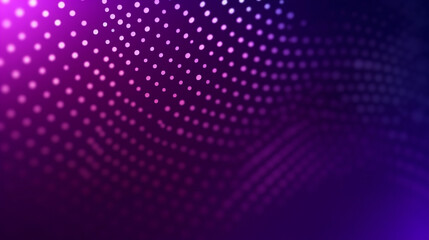 Abstract dots on gradient purple background tech backdrop for design