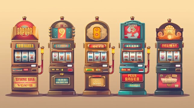 Slot machine adventure and discover the diverse range of symbols that adorn the reels. From vibrant fruits and lucky charms to themed symbols.. Generated by AI.