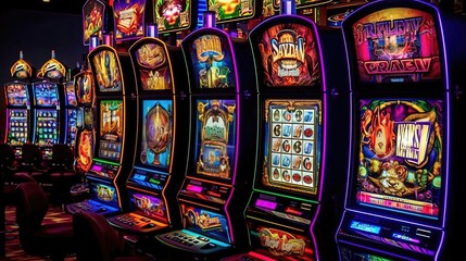 Multi-payline slots, where each spin presents numerous ways to win. With a matrix of paylines covering the reels, the possibilities are endless. Generated by AI.
