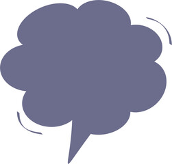 speech bubble balloon icon sticker memo keyword planner text box banner, flat png transparent element design