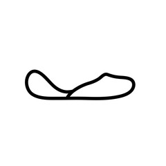 Shoes line icon. vector illustrations. Simple outline signs for fashion application.