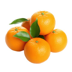 tangerines on a white