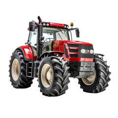 A Tractor. isolated object, transparent background
