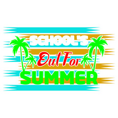 Naklejka premium School's Out For Summer , Summer SVG Bundle