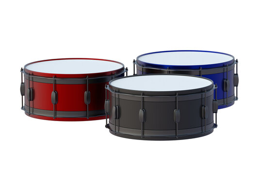 Modern drum isolated on white background. 3d render