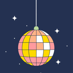 Disco Ball Illustration Decorative