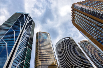 Obraz premium Highrise modern architecture in Sydney, New South Wales, Australia.
