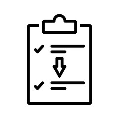 Fototapeta premium Black line icon for Procedure