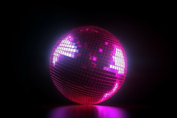 Shiny disco ball. Generate Ai