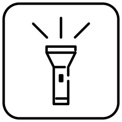 flashlight icon, flashlight, light, night, lamp, spotlight, bright, background, vector, flash, electric, illustration, equipment, icon, isolated, shine, design, white, energy, black, torch, ray, illum