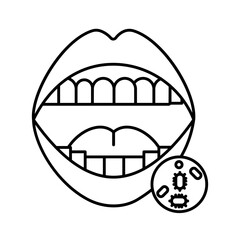 Bad breath Vector Icon

