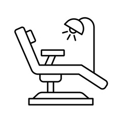 Dental chair Vector Icon

