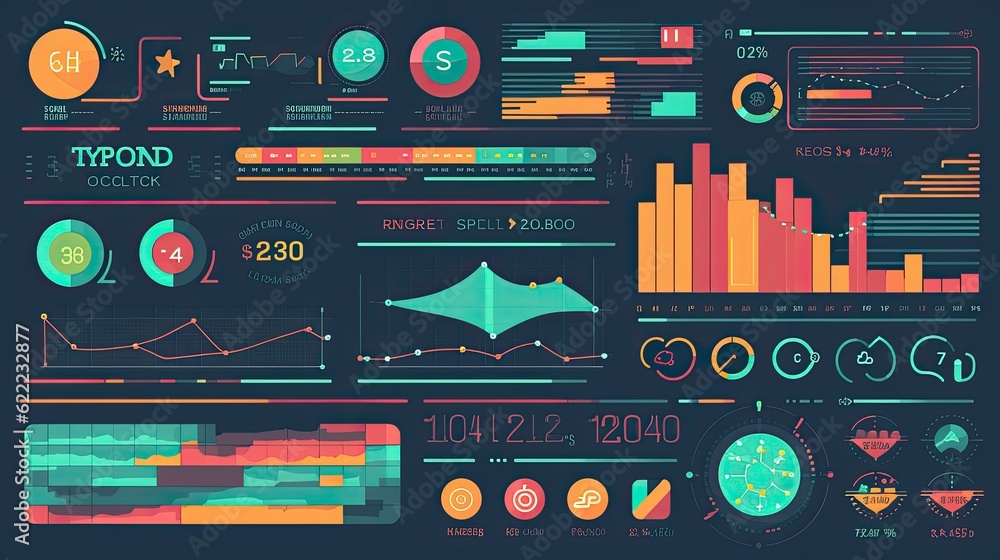 Aufkleber digital learning platform interface flat illustration - generative ai.