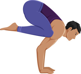 Bakasana yoga asana pose
