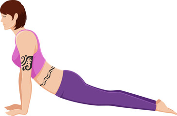 upward yoga asana pose