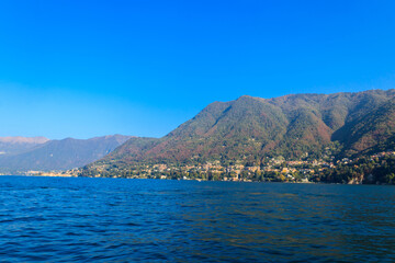 Fototapeta na wymiar Breathtaking view of Lake Como, Lombardy, Italy