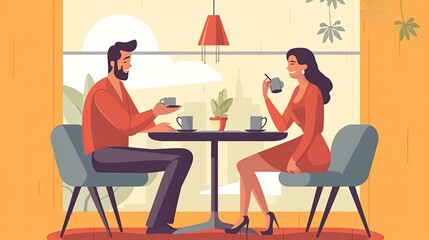 Educational podcast flat illustration - Generative AI.