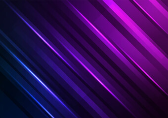 Abstract technology dark purple space presentation background