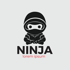 Adorable and Cute Ninja Mascot. A captivating vector illustration of a charming ninja character © AndhikaRff